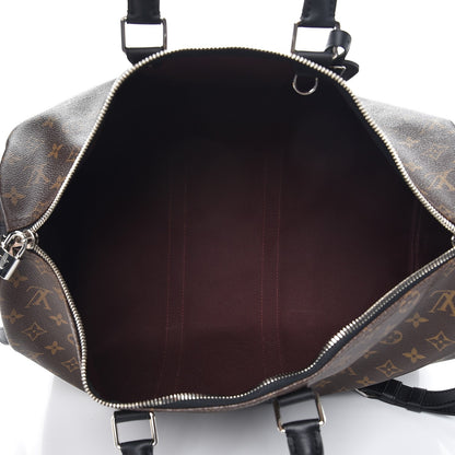 Louis Vuitton Monogram Macassar Keepall Bandouliere 45 6 of 8