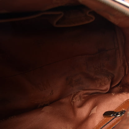 MCM Visetos Boston Bag Cognac 13 of 15