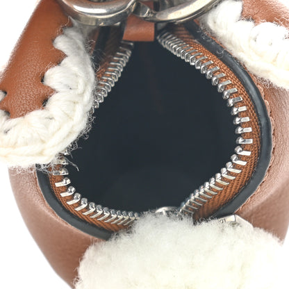 Loewe Calfskin Crochet Trip Bunny Charm Tan 3 of 5
