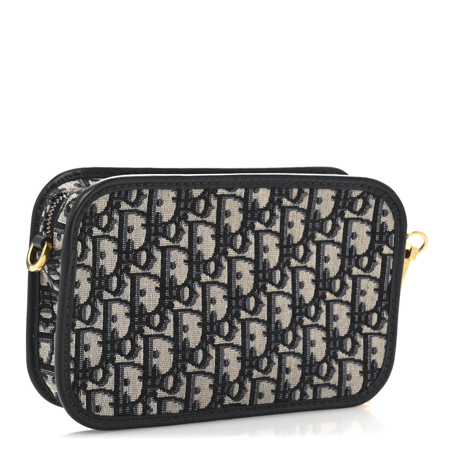 Christian Dior Oblique Diorquake Clutch Blue 3 of 12