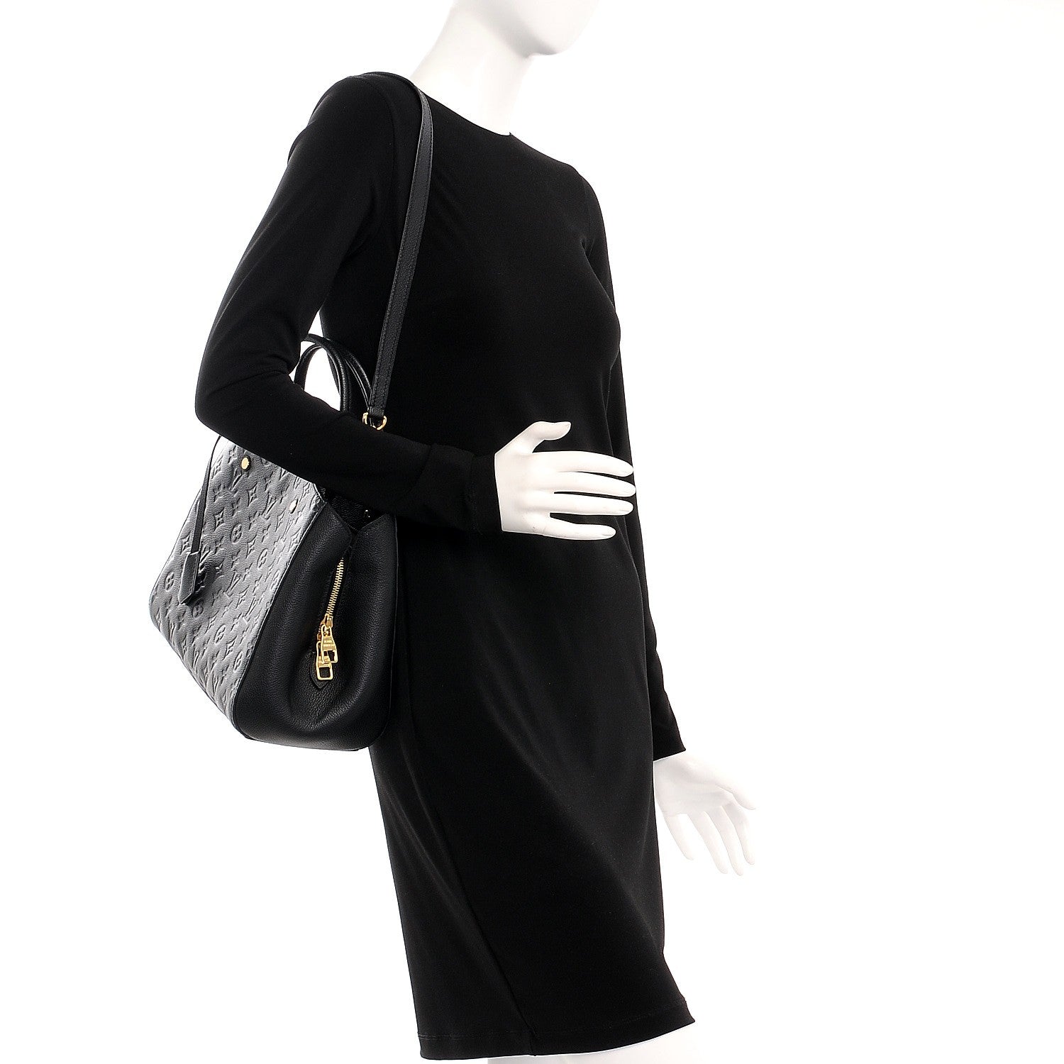 Louis Vuitton Empreinte Montaigne MM Black 2 of 8