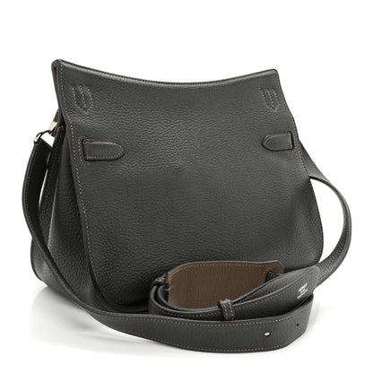 Hermes Taurillon Clemence Eclat Jypsiere 28 Etain Etoupe 3 of 11