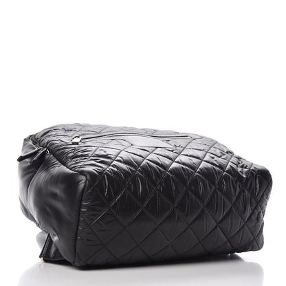 Chanel Nylon Quilted Coco Cocoon Backpack Black 4 of 7