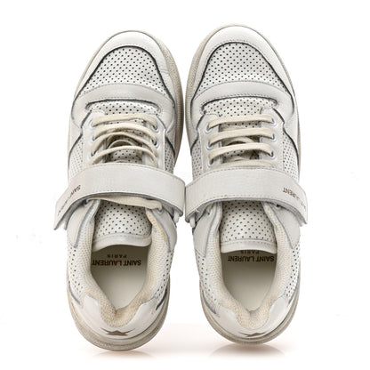 Saint Laurent Calfskin Perforated Womens SL24 Sneakers 36 White 2 of 10