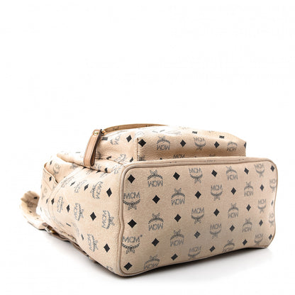 MCM Visetos Medium Studded Stark Backpack Beige 3 of 10