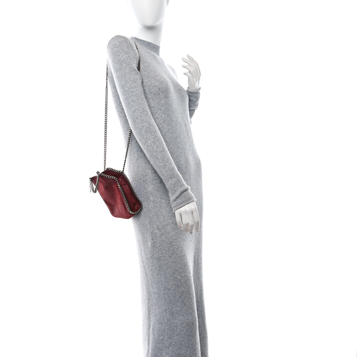 Stella McCartney Shaggy Deer Tiny Falabella Tote Ruby 2 of 9