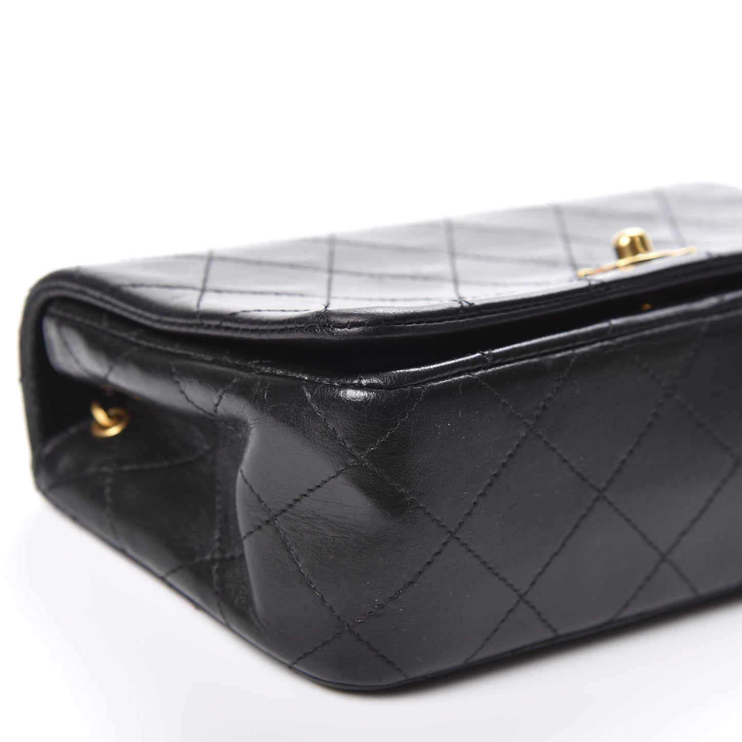Lambskin Quilted Mini Flap Black