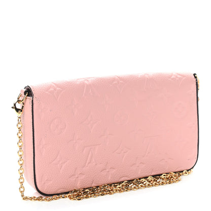 Louis Vuitton Empreinte Pochette Felicie Chain Wallet Rose Poudre 3 of 11
