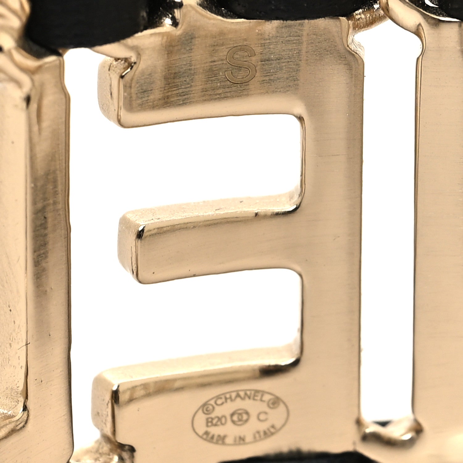 Chanel Lambskin Vintage Allure Cuff Bracelet S Black Gold 4 of 5
