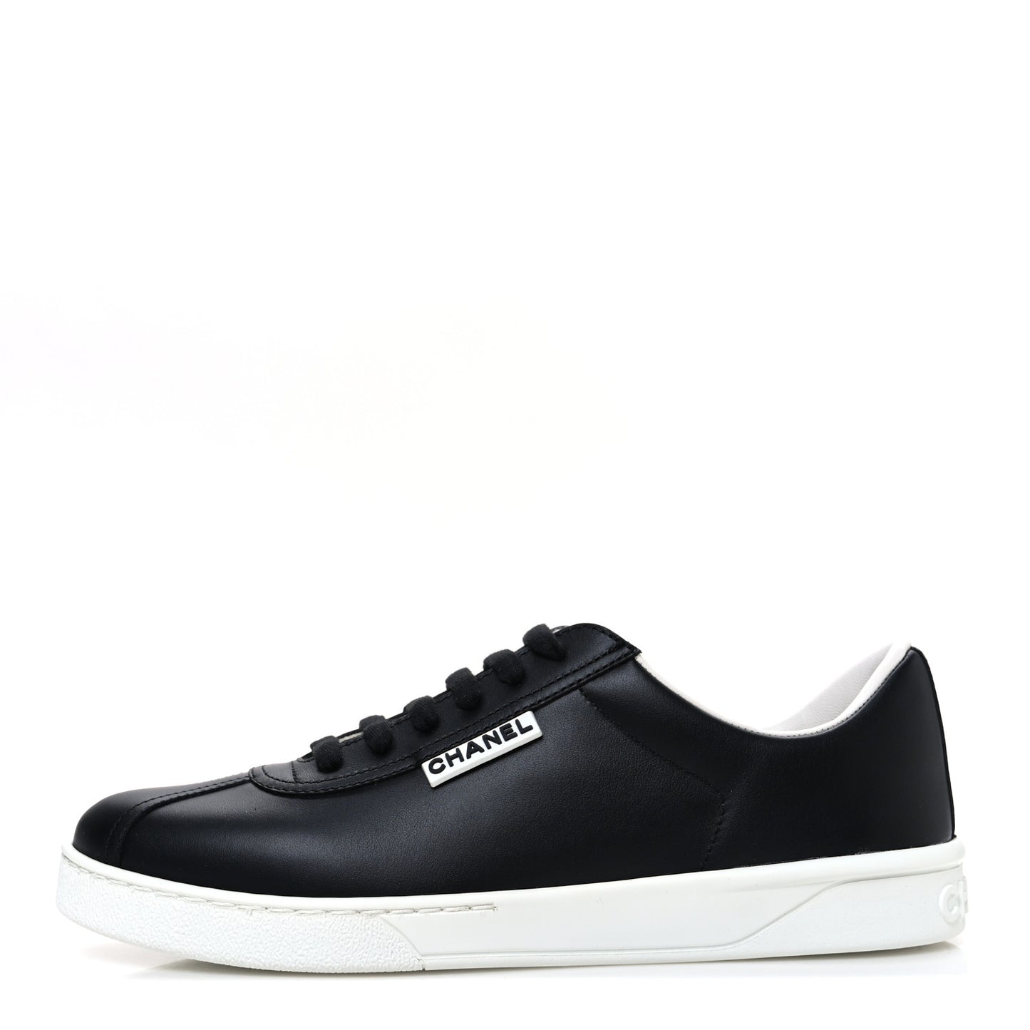 Calfskin CC Womens Sneakers 38 Black