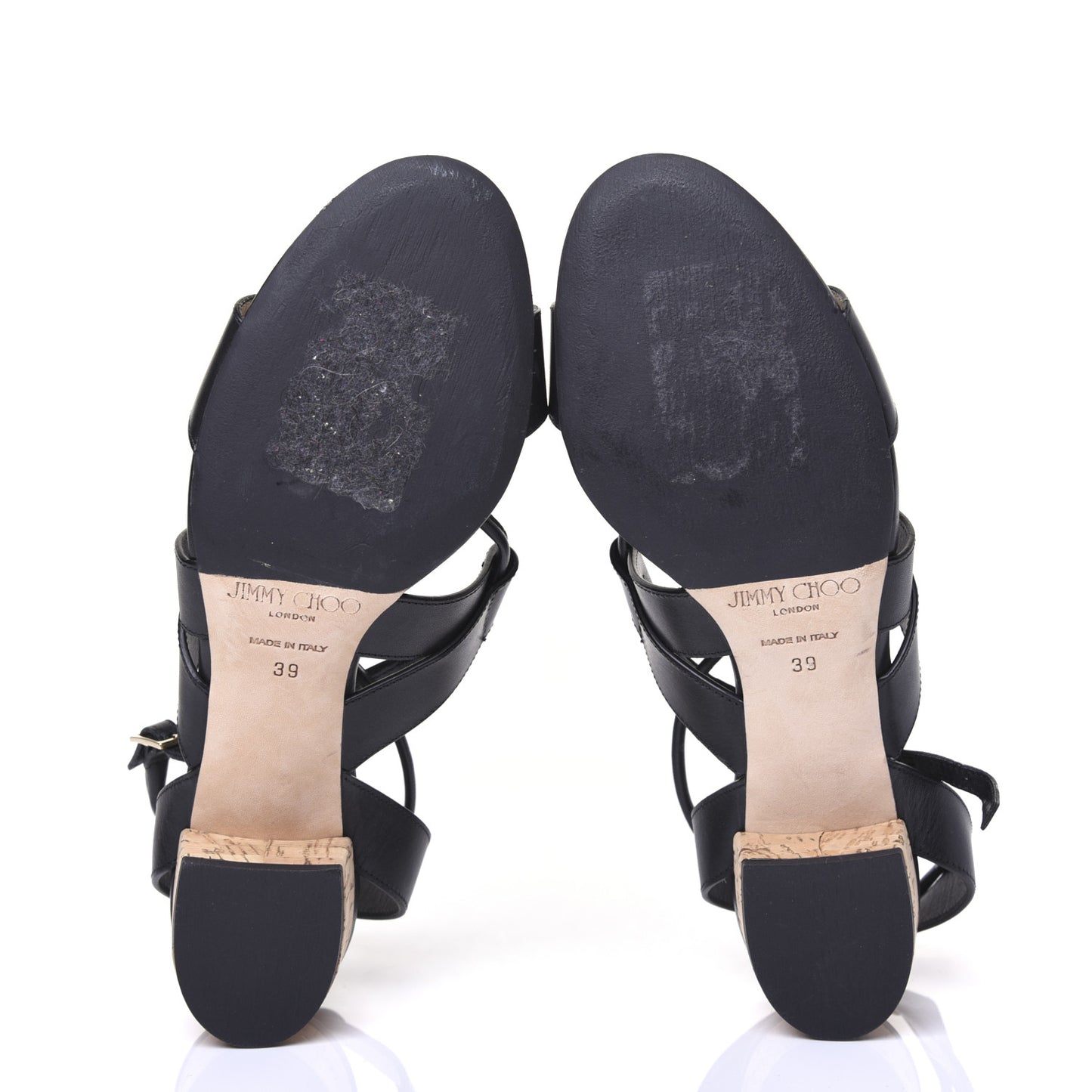 Calfskin Margo Ghillie Laced Sandals 39 Black
