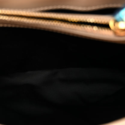 Saint Laurent Calfskin Y Quilted Monogram Small Loulou Chain Satchel Dark Beige 5 of 10