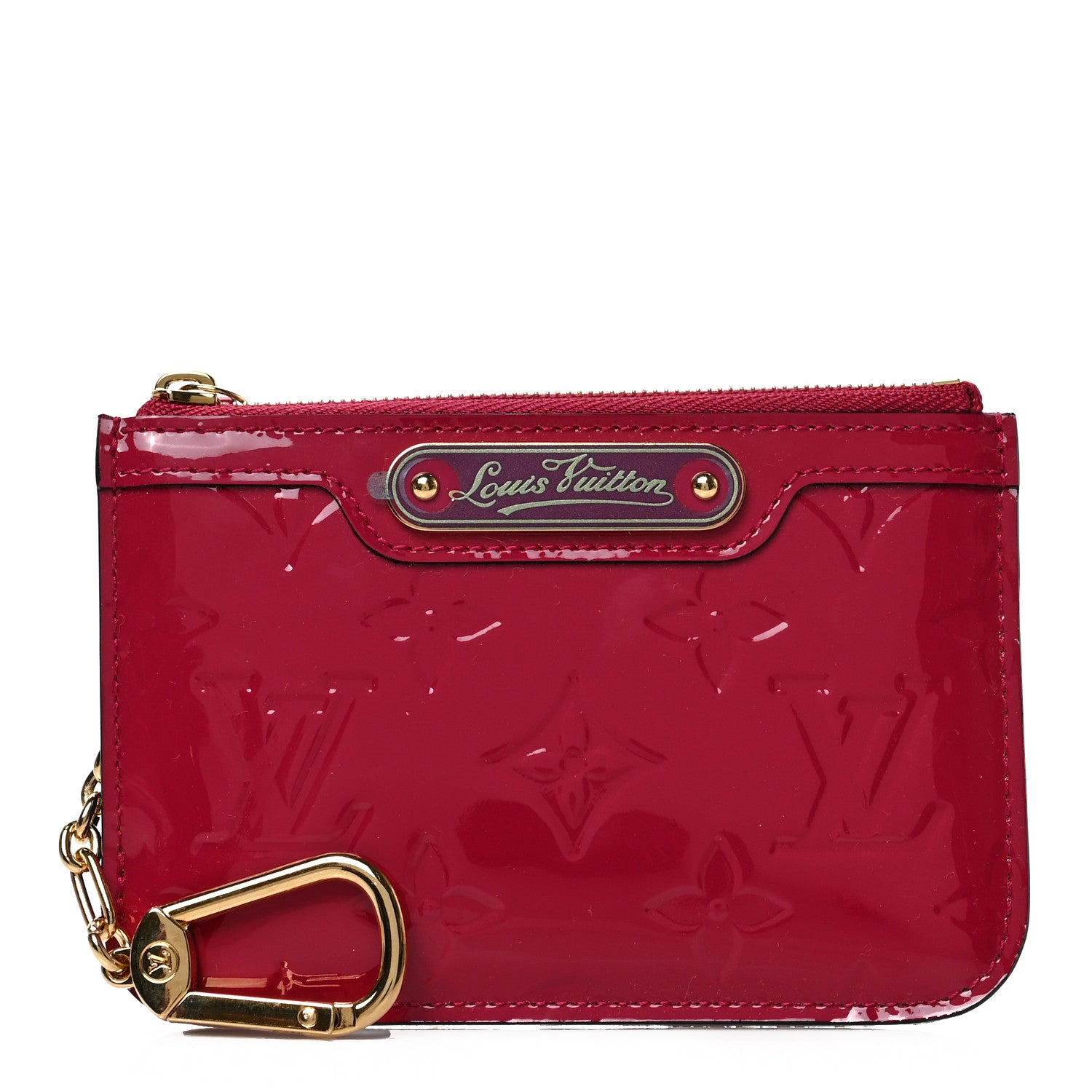Louis Vuitton Vernis Key Pouch Rose Indien 1 of 6