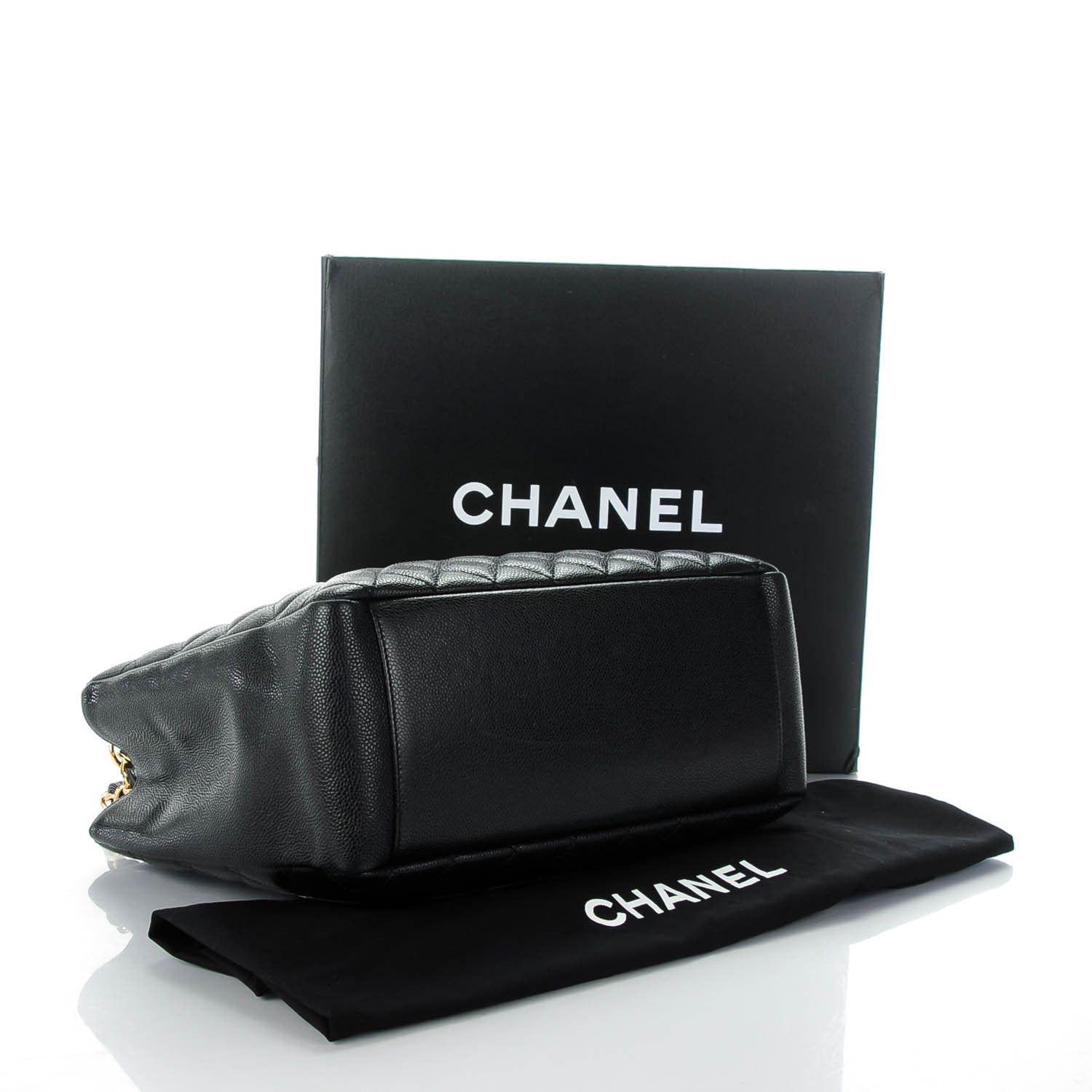 Chanel Caviar Grand Shopping Tote GST Black 4 of 7