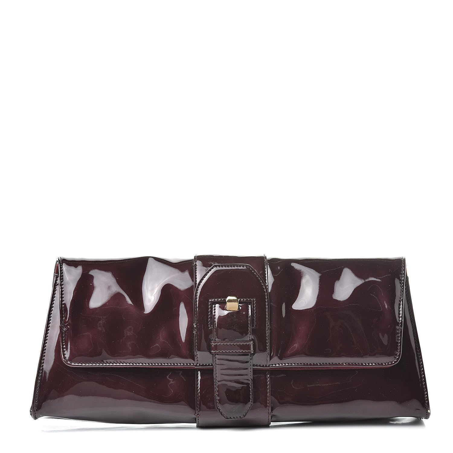 Christian Louboutin Patent Calfskin Liv Clutch Oxblood 1 of 6