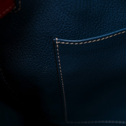 Hermes Epsom Candy Birkin 35 Rouge Casaque Bleu Thalassa 14 of 24