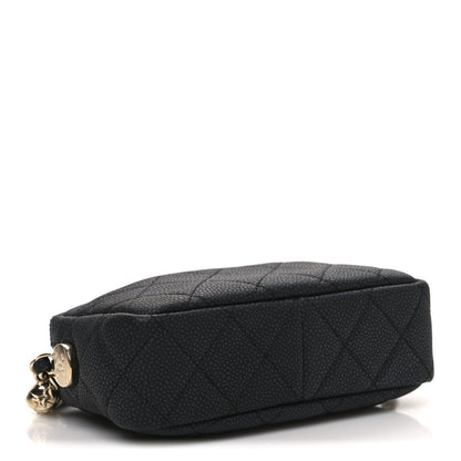 Chanel Iridescent Caviar Quilted Mini Coco Tassel Camera Case Black Black 4 of 12
