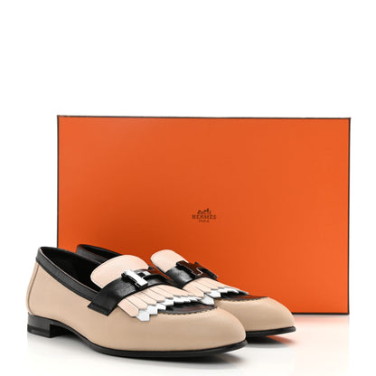 Hermes Goatskin Womens Royal Loafers 35 Multicolor 9 of 9