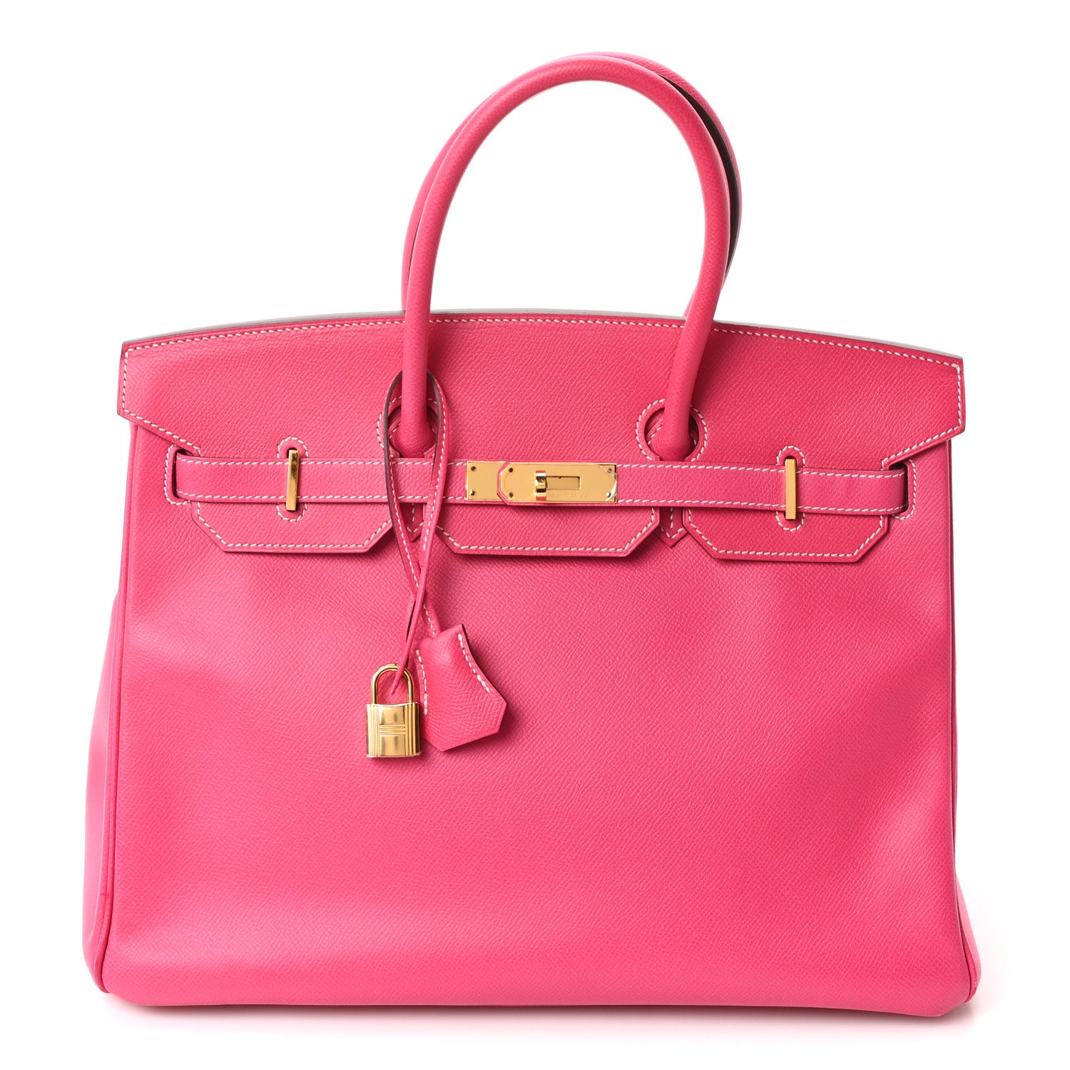 Hermes Epsom Candy Birkin 35 Rose Tyrien 1 of 10