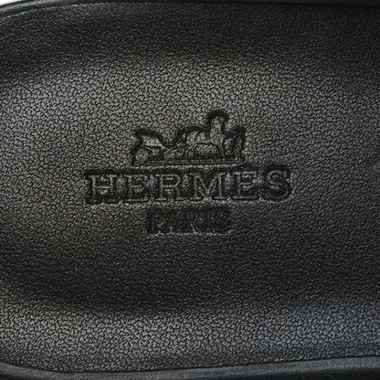 Hermes Calfskin Calya Mules 38 Black 8 of 8