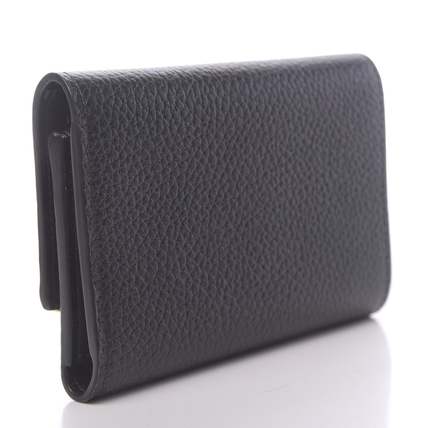 Louis Vuitton Taurillon Embellished Capucines Compact Wallet Black 3 of 8