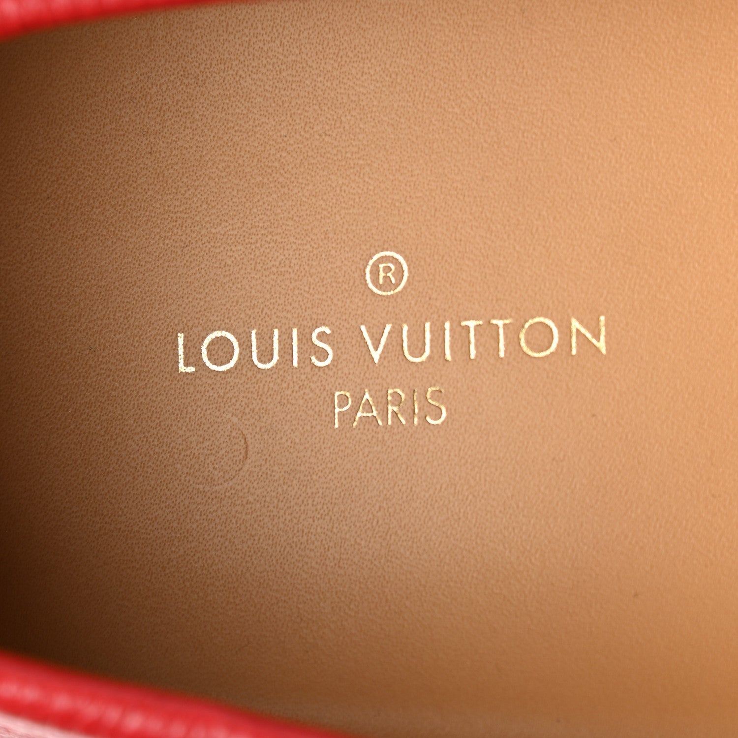 Louis Vuitton Calfskin Mens Monte Carlo Car Shoe Moccasin Loafers 11 Red 7 of 8