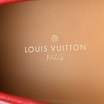 Louis Vuitton Calfskin Mens Monte Carlo Car Shoe Moccasin Loafers 11 Red 7 of 8