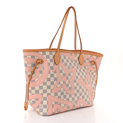 Louis Vuitton Damier Azur Tahitienne Neverfull MM 4 of 11