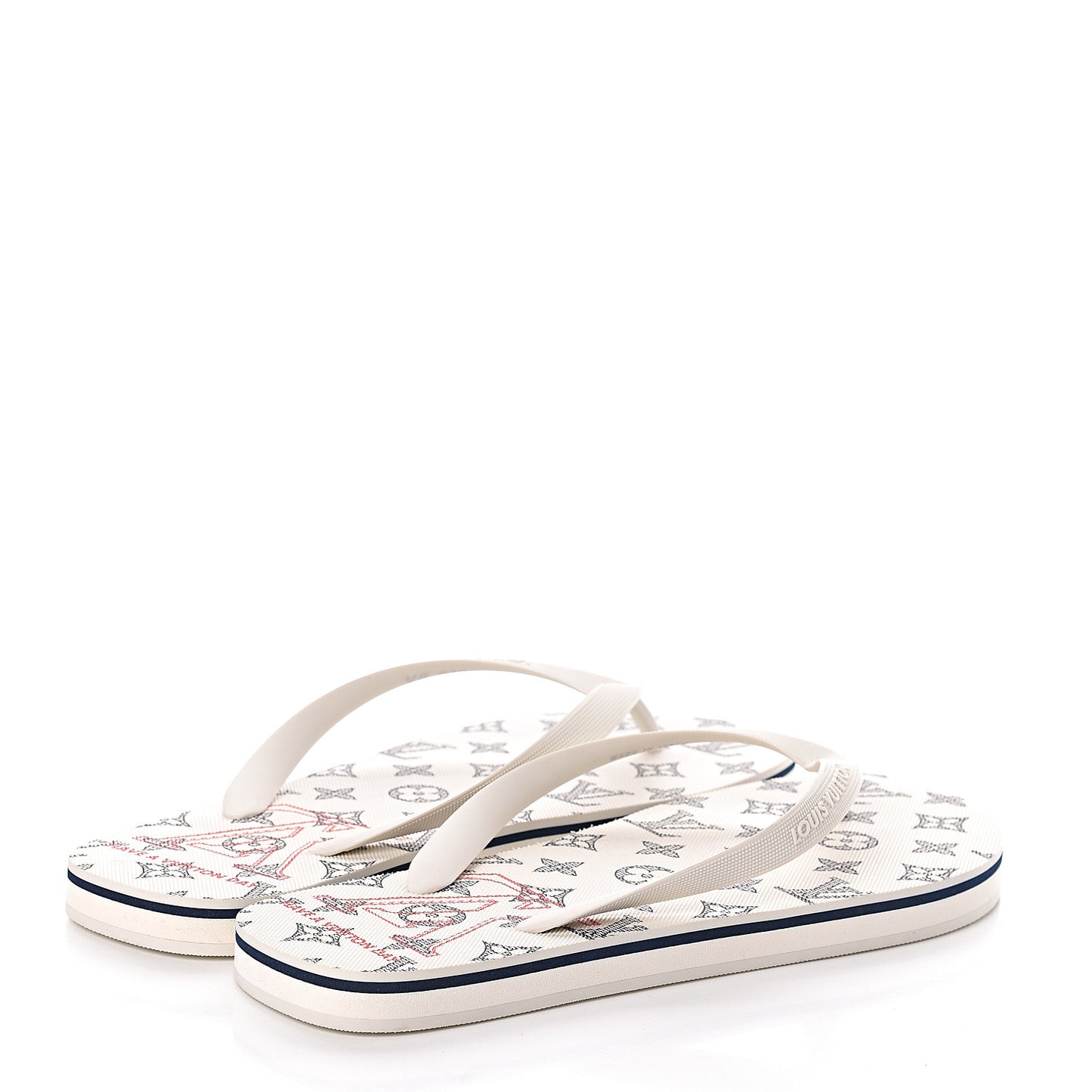 Rubber Mens Molitor Thong Sandals 9 White