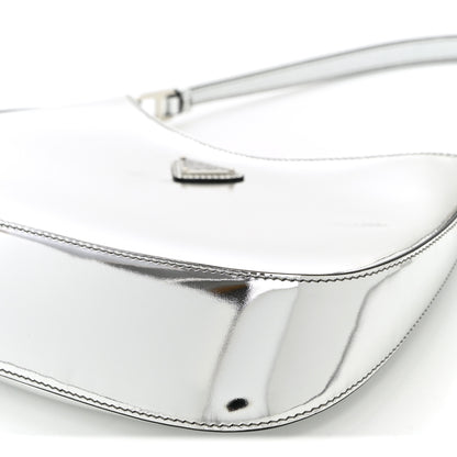 Prada Spazzolato Cleo Shoulder Bag Argento 10 of 11