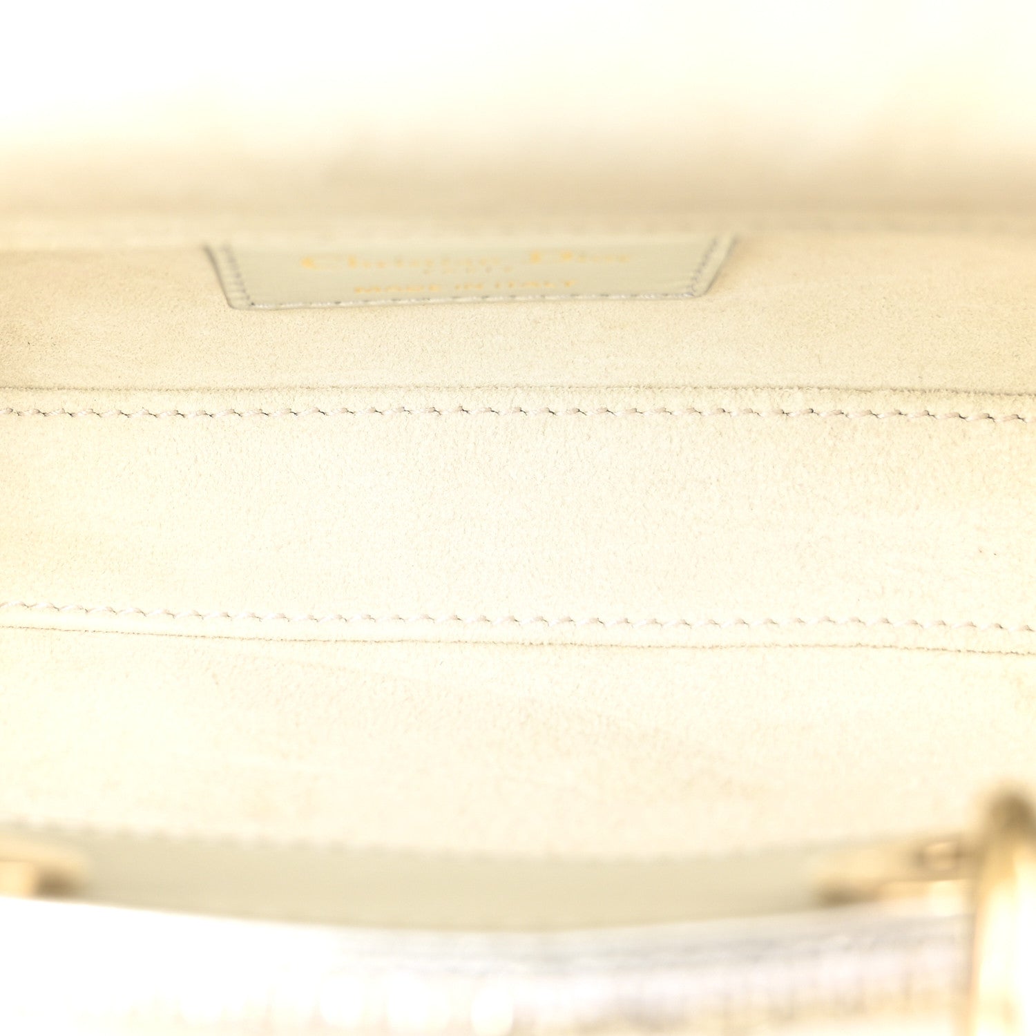 Christian Dior Metallic Lambskin Crystal Beaded Embroidered Micro Lady D-Joy Silver 5 of 11