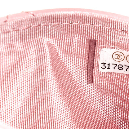 Chanel Lambskin Quilted Chanel 19 Card Holder Light Pink 7 of 12