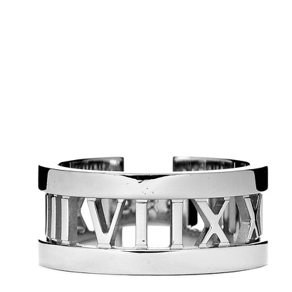 Tiffany 18K White Gold Diamond Open Atlas Ring 55 7.25 3 of 6