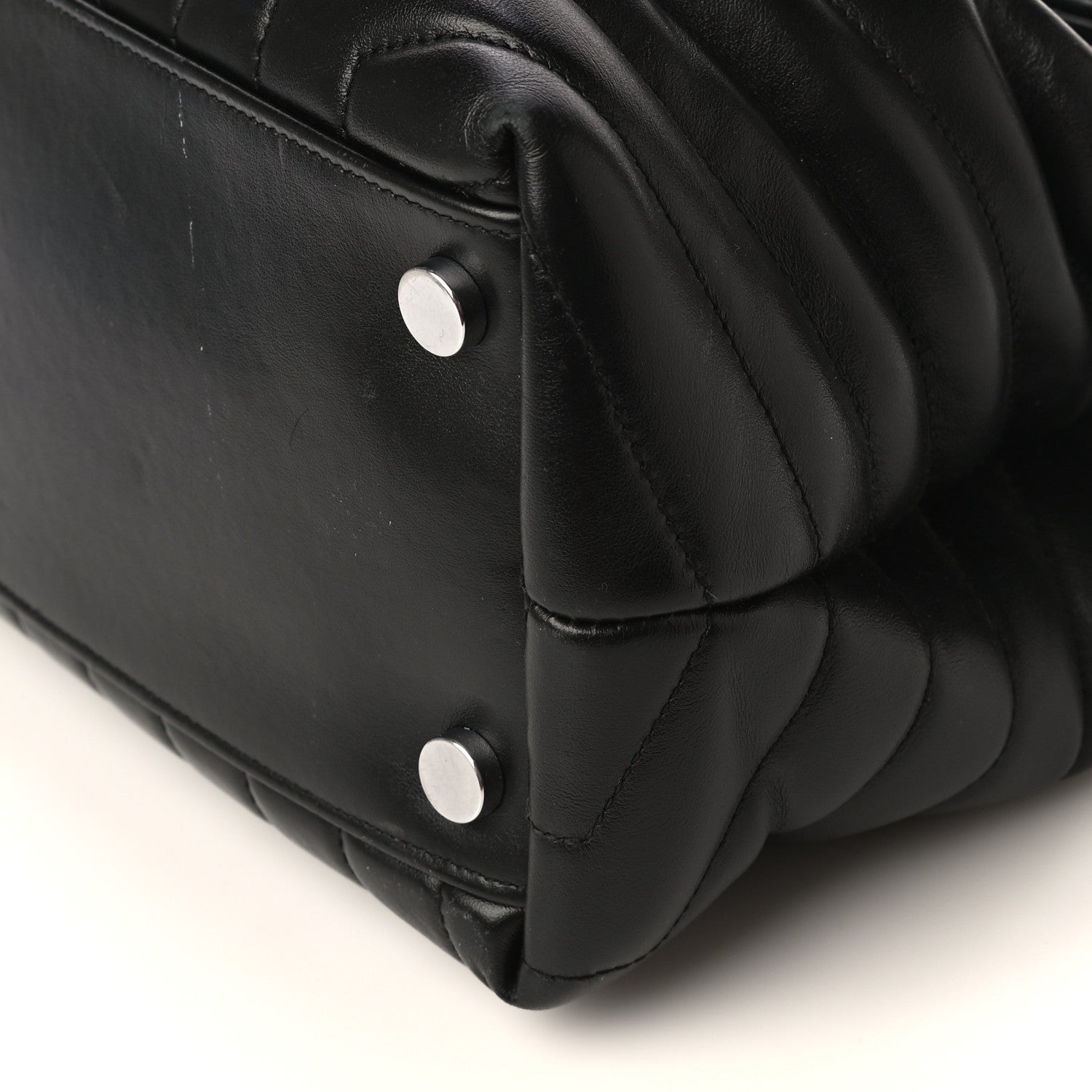 Saint Laurent Calfskin Y Quilted Monogram Large Loulou Chain Satchel Black 8 of 11