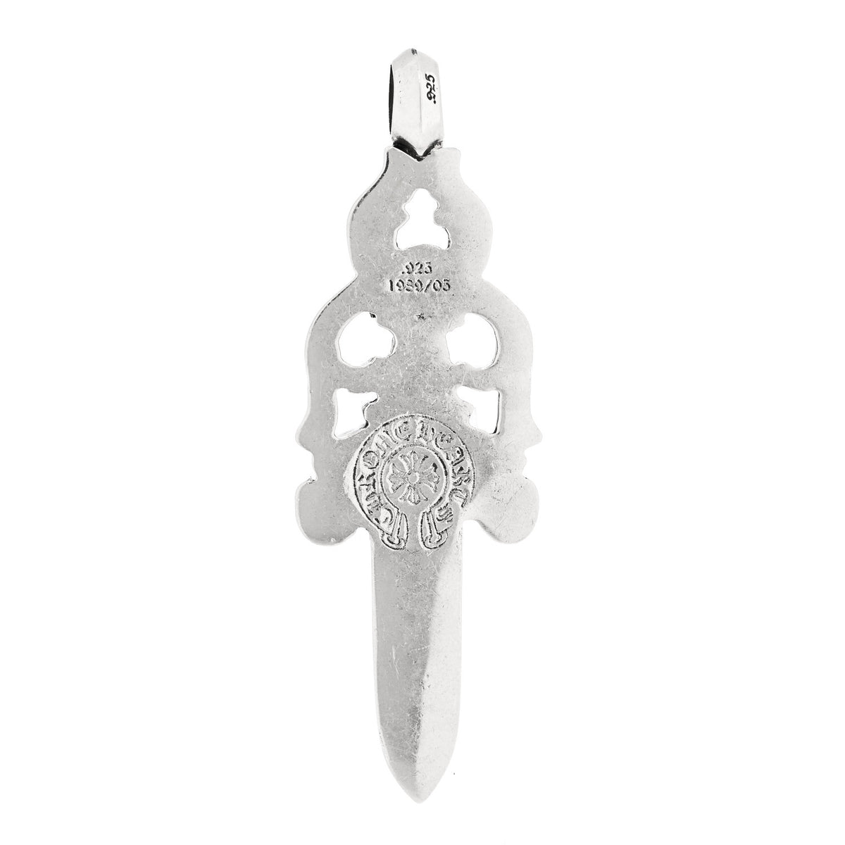 Sterling Silver Large Dagger Pendant