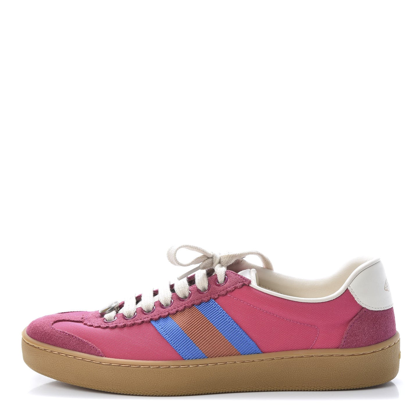Nylon Suede Web Womens G74 Sneakers 36 Box Pink Old Rose Bright Splash