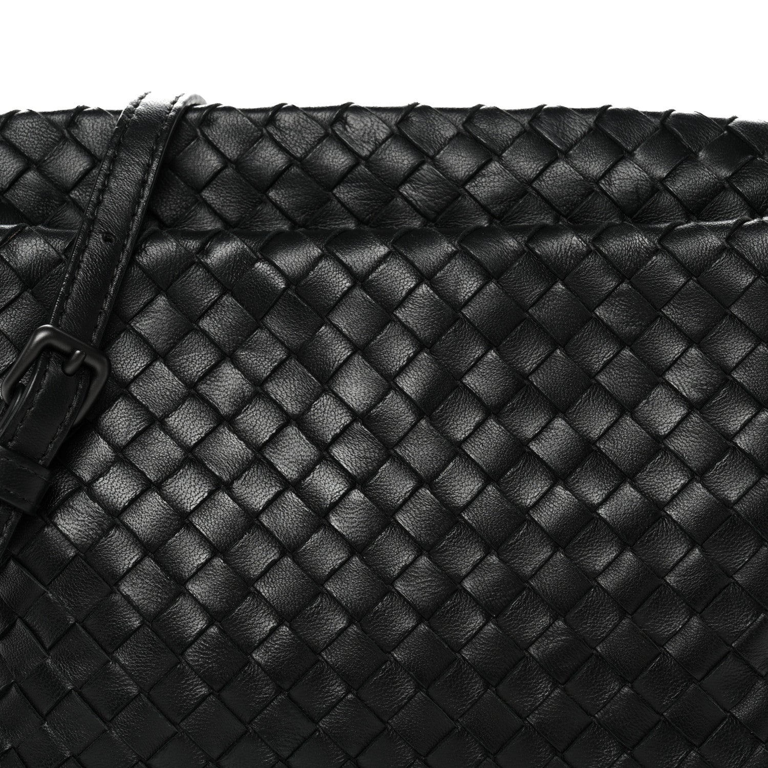 Bottega Veneta Nappa Intrecciato Crossbody Messenger Black 8 of 13