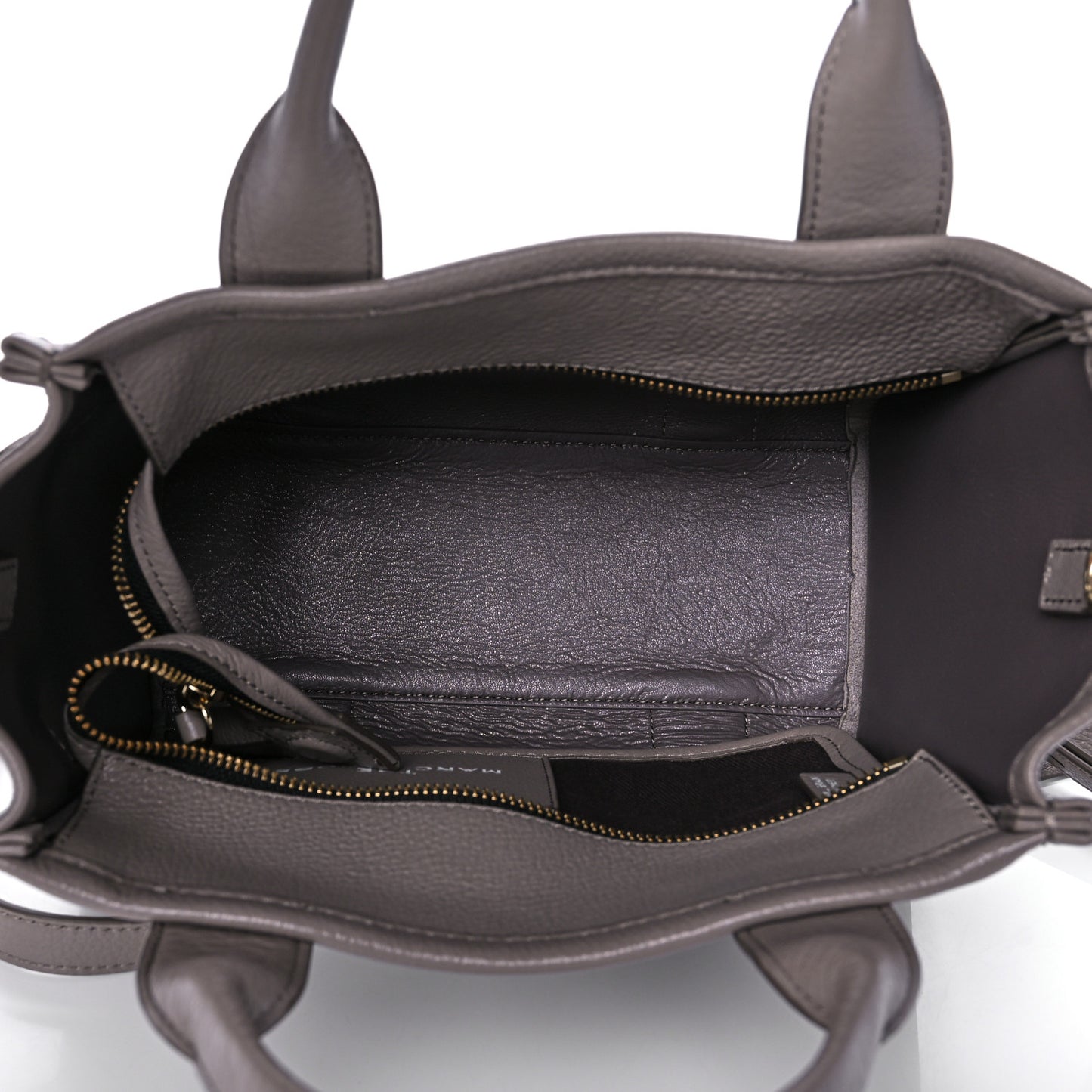 Grained Calfskin Small The Tote Bag Taupe