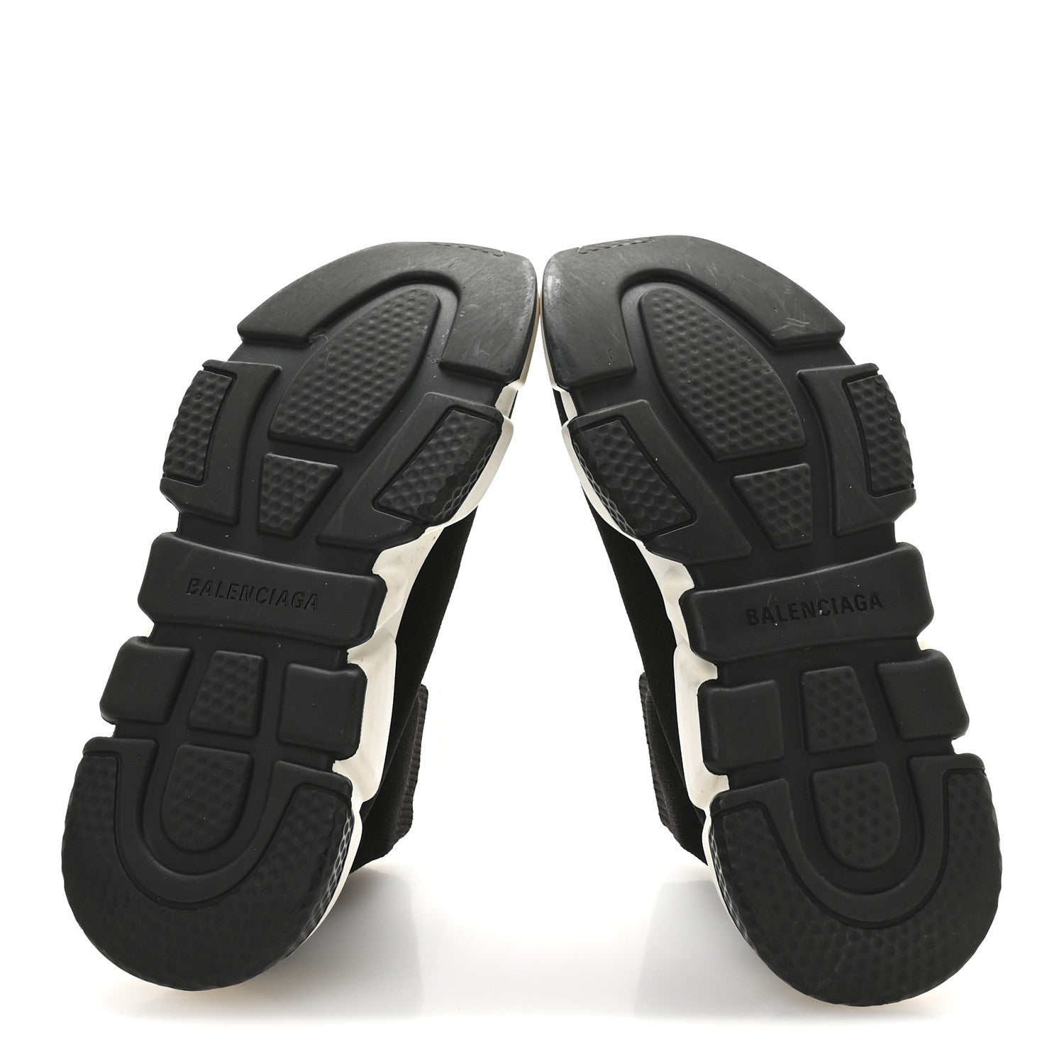 Balenciaga Technical 3D Recycled Knit Bi-Color Sole Womens Speed 2.0 Sneakers 37 Black White 6 of 7