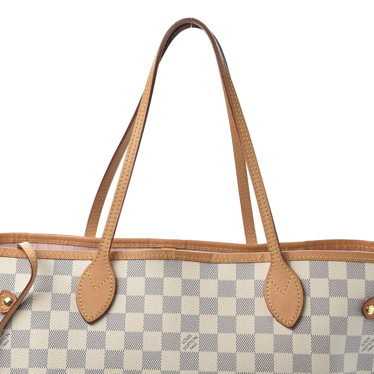 Damier Azur Neo Neverfull MM Rose Ballerine