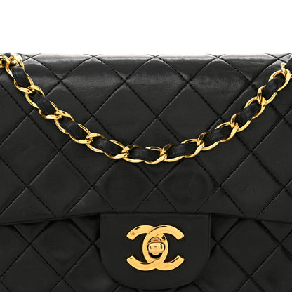 Chanel Lambskin Quilted Small Double Flap Black 9 of 15