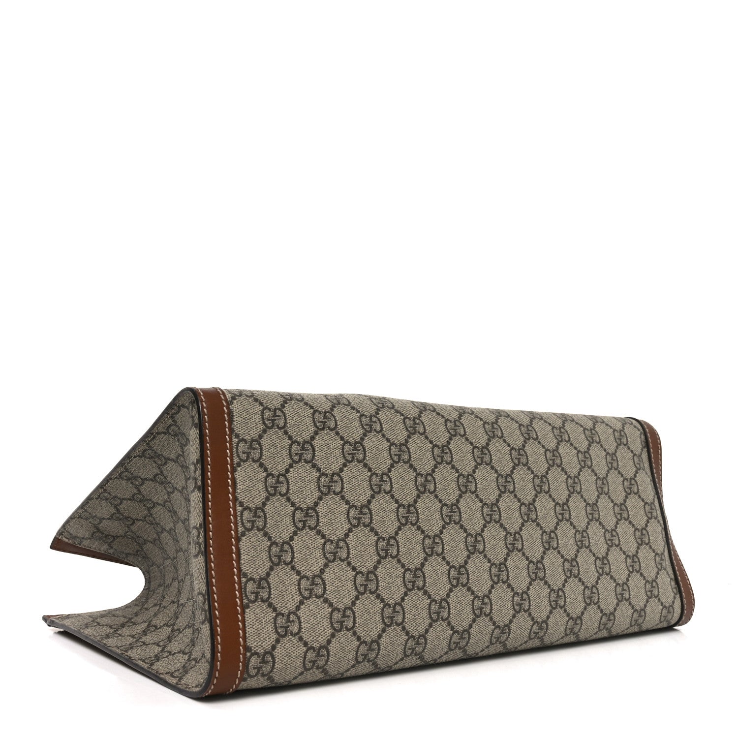 Gucci GG Supreme Monogram Medium Padlock Tote Beige Cuir 4 of 10