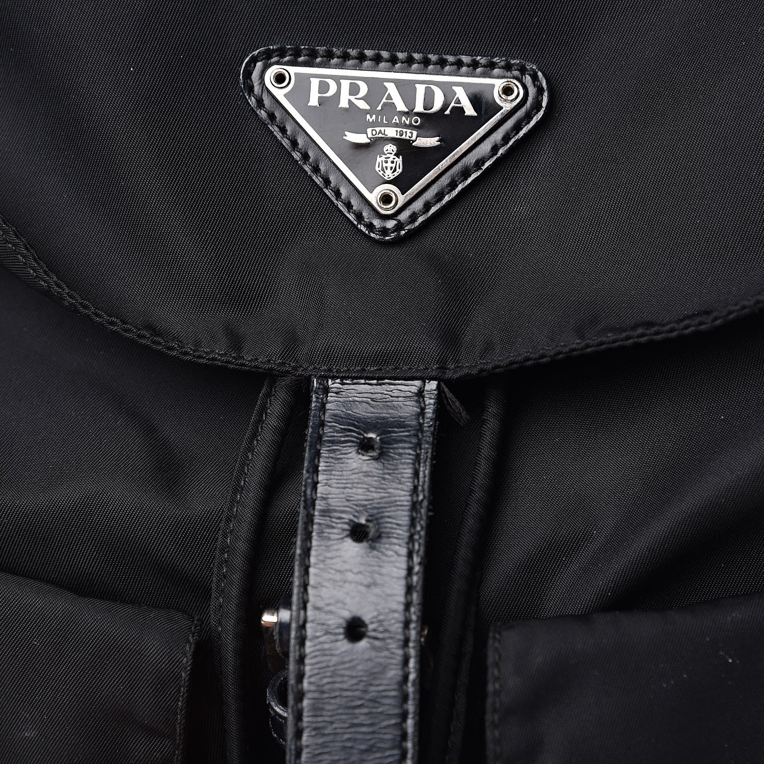 Prada Nylon Vela Medium Backpack Black 12 of 12