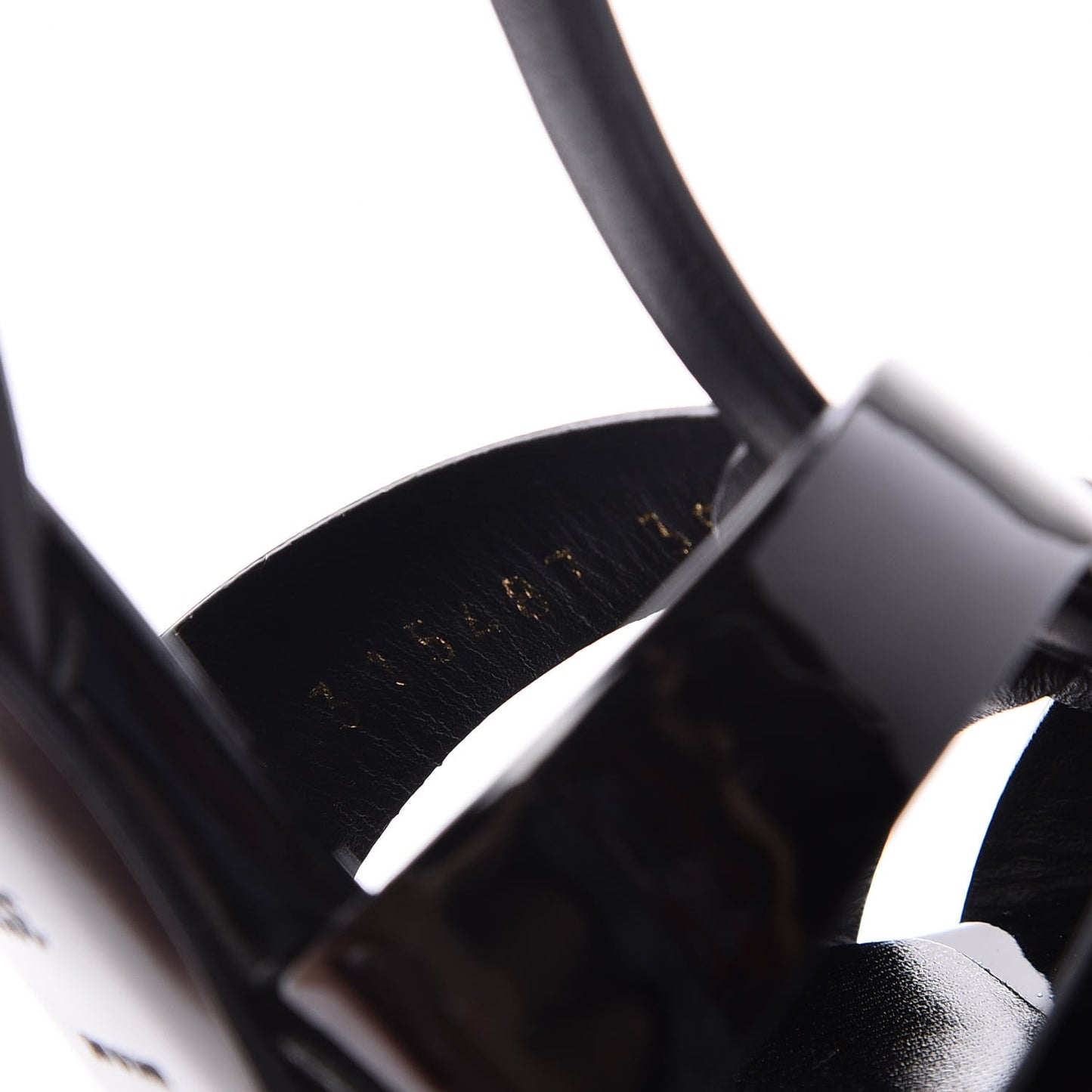Patent Tribute 105 Platform Sandals 38.5 Black