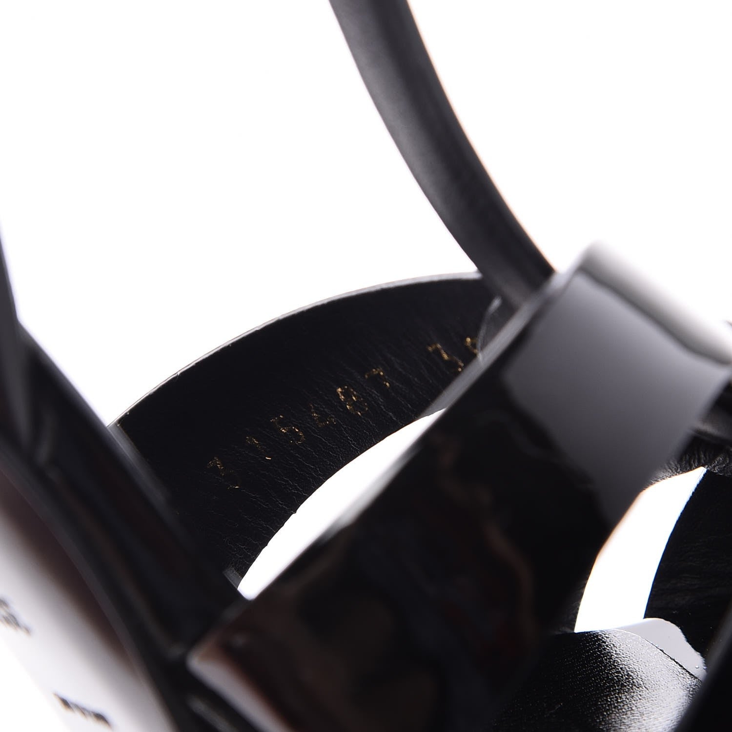 Saint Laurent Patent Tribute 105 Platform Sandals 38.5 Black 9 of 9