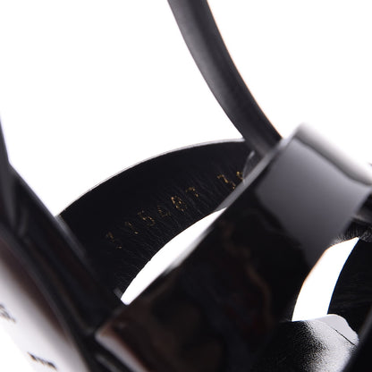 Saint Laurent Patent Tribute 105 Platform Sandals 38.5 Black 9 of 9