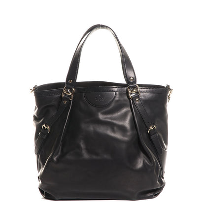 Gucci Leather Medium Bridle Tote Black 1 of 9