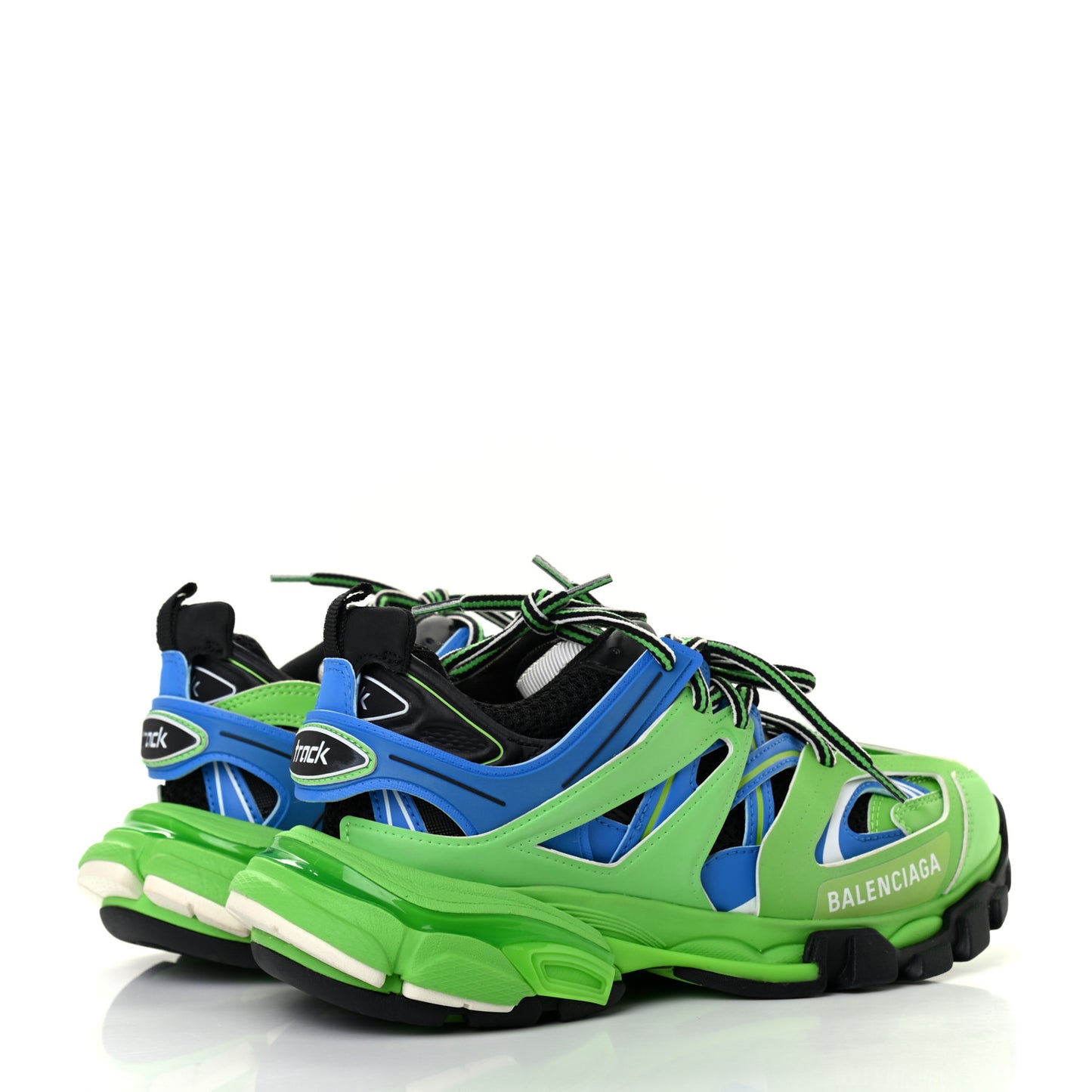 Mesh Nylon Metallic Fabric Womens Track Sneakers 36 Blue Green
