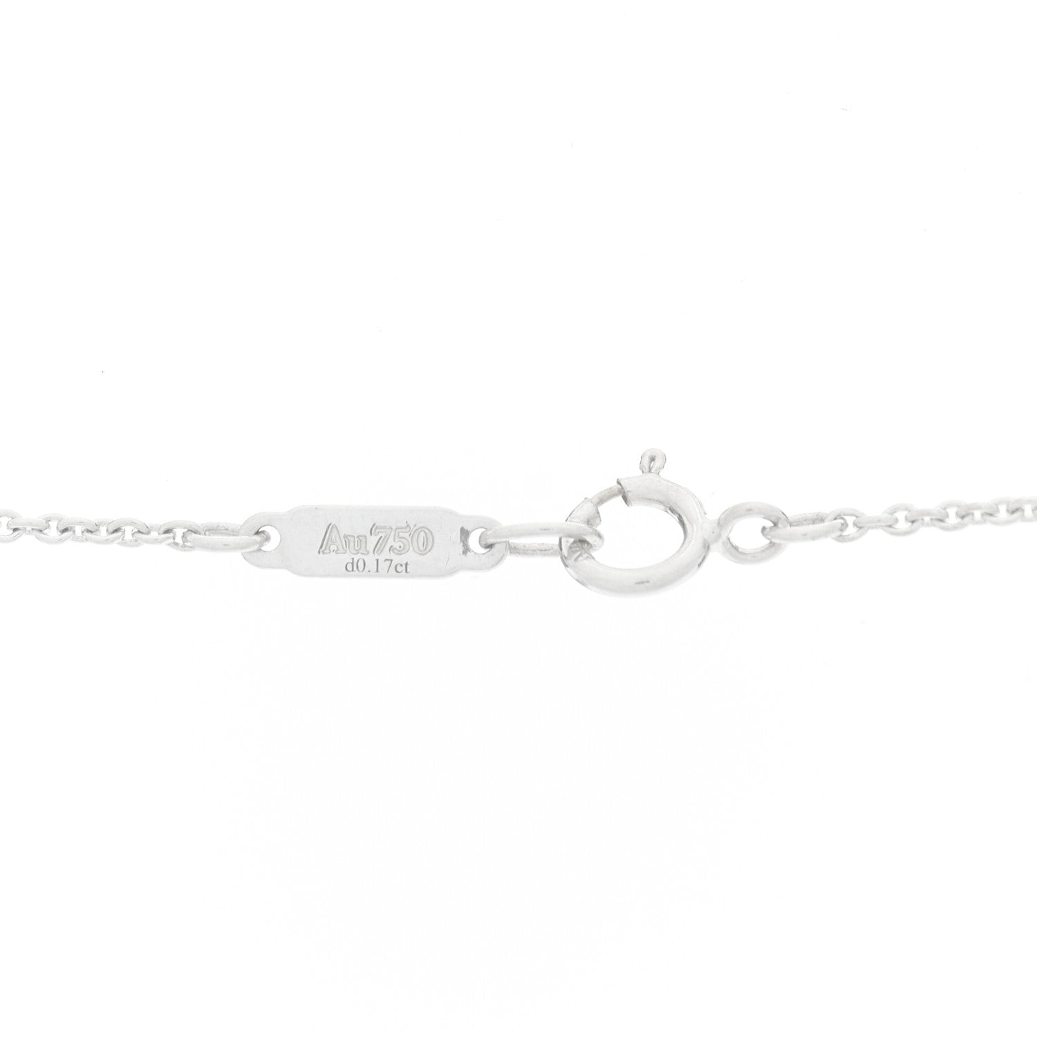 Tiffany 18K White Gold Diamond 1837 Triple Interlocking Circles Pendant Necklace 4 of 6