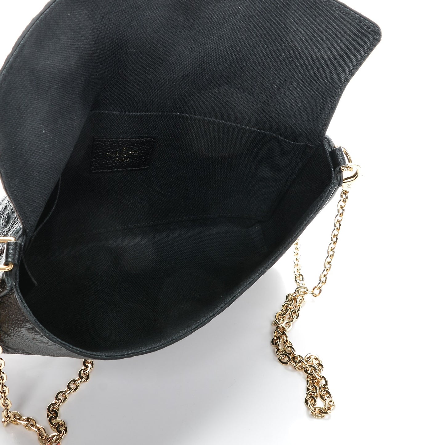 Empreinte Pochette Felicie Chain Wallet Black